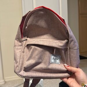 Herschel Classic Mini in Ash Rose Crosshatch